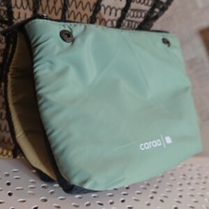 caraa Mint Green Crossbody Bag with Contrast Interior